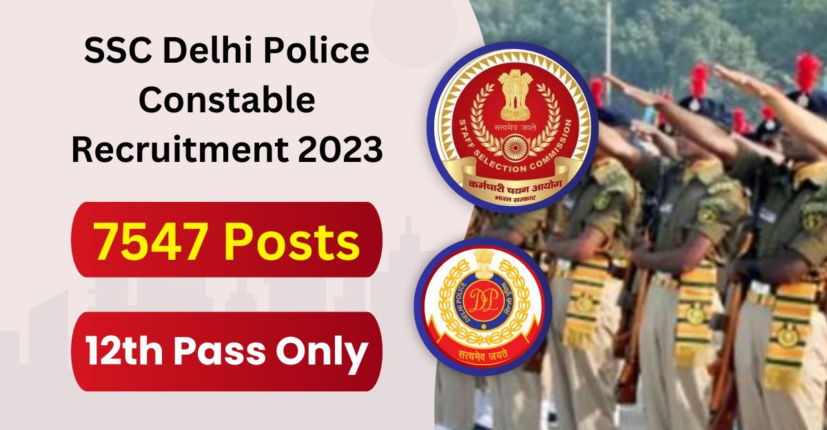 SSC Constable Recruitment 2023 Notification