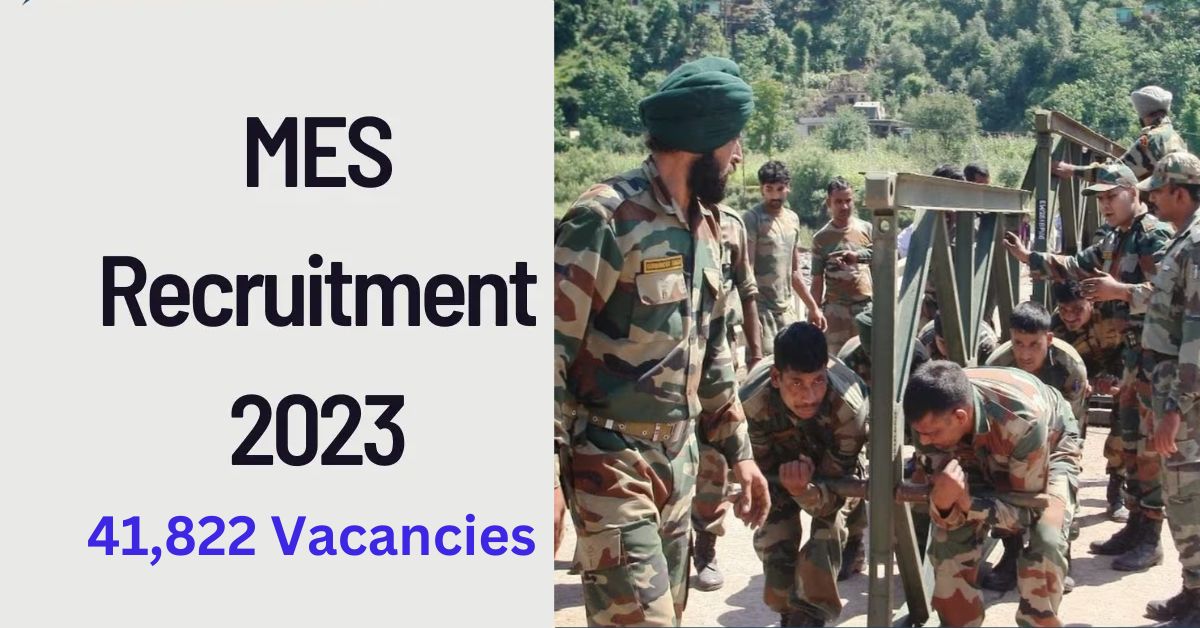 Army MES Recruitment 2023 Notification Released for 41,822 Vacancies