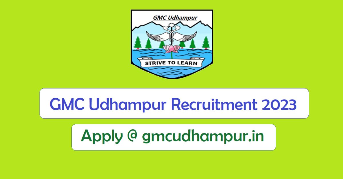 Recruitment in GMC Udhampur