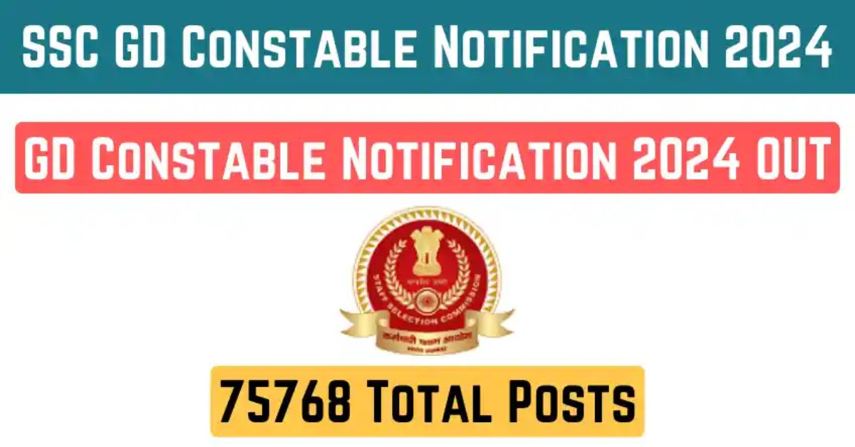 SSC GD Constable Notification 2024 (Out) for 75768 Posts